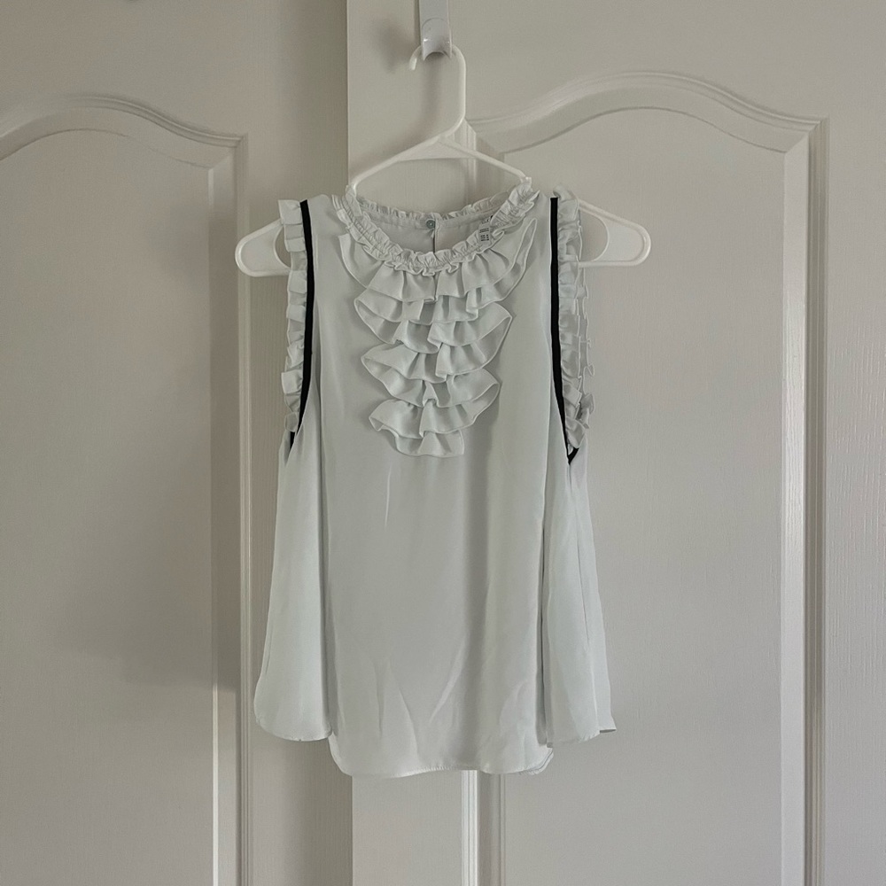 White zara blouse